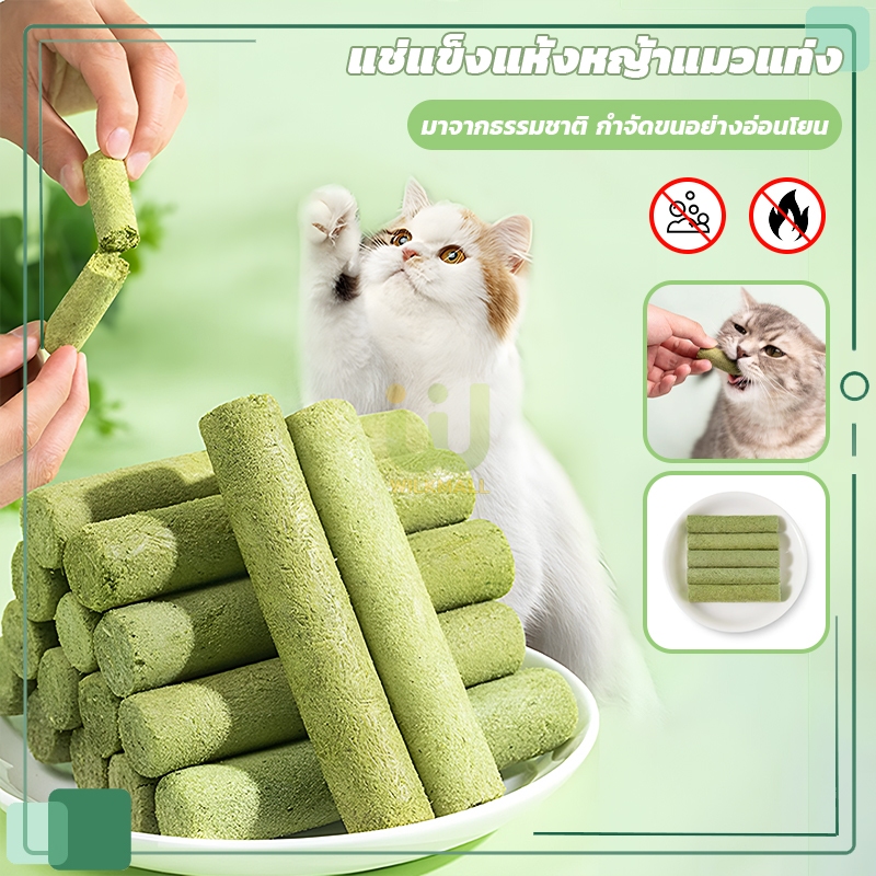 หญ้าแมว 29g ขนมหญ้าแมว หญ้าแมวฟรีซดราย หญ้าแมวผสมไก่ ขนมแมว ช่วยขัดฟัน ดีต่อสุขภาพ【5pcs】