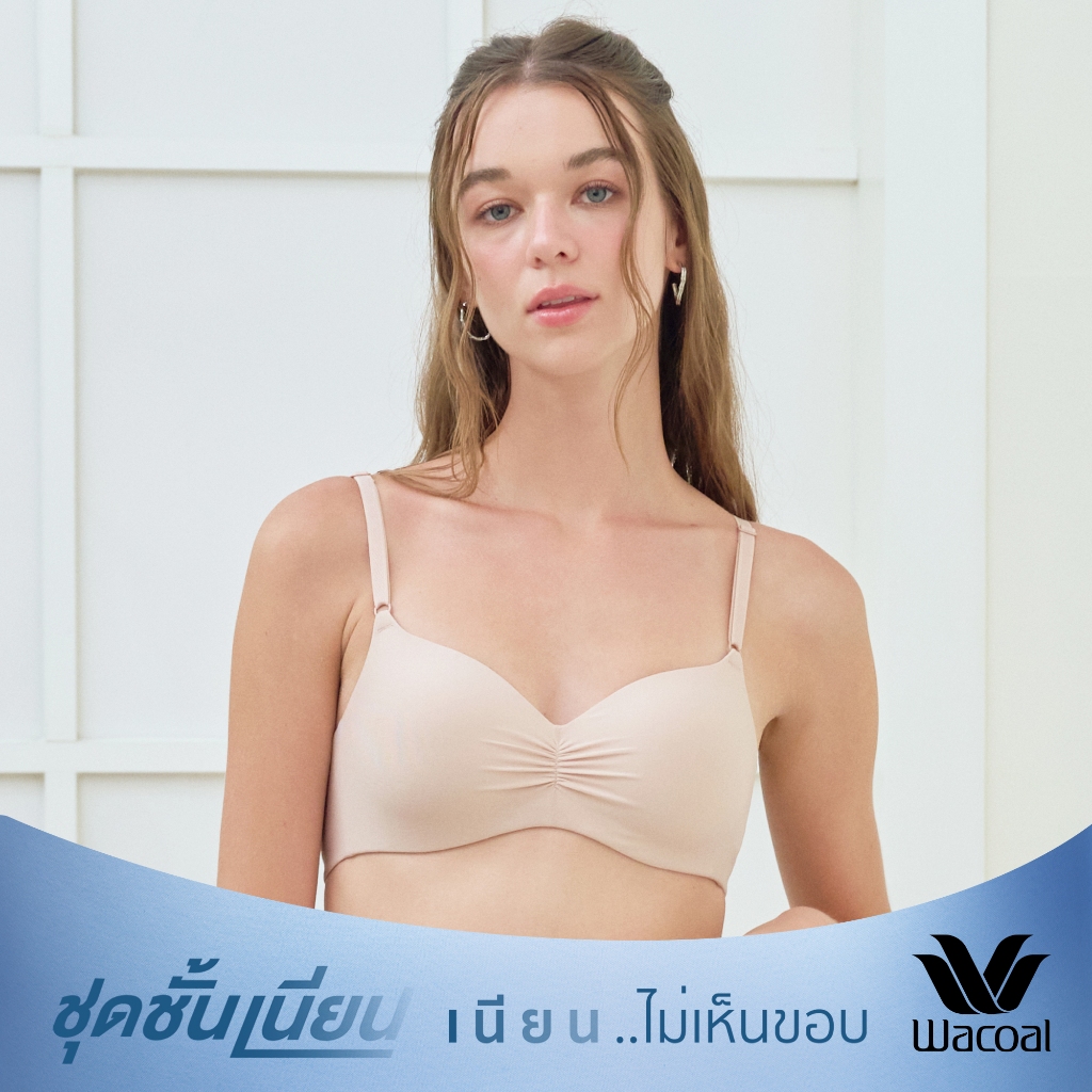 Wacoal Go Girls Smart Size Easy Matching Bra บราไร้โครงวาโก้ รุ่น WB3Y41 สีเบจ (BE)