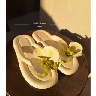 รองเท้าแตะดอกกล้วยไม้ blossom พร้อมส่งจากไทย
