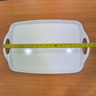 SB Melamine ถาดเสริฟเมลามีน ถาดเสริฟมีหูจับ ถาดเสริฟ ขนาด 12x19 นิ้ว