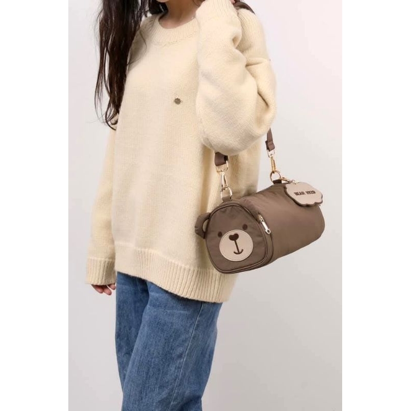 กระเป๋าสะพายข้างน้องหมีสายสปอร์ตสุดน่ารัก GUOO BEAR