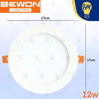Bewon ดาวน์ไลท์ LED 6W 9W 12W 18W กลม แสงขาว Panel LED
