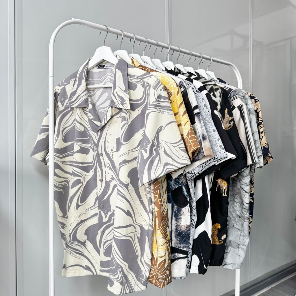 02GC# เสื้อฮาวาย-แบบลาย-โอเวอร์ไซส์ อก36-52