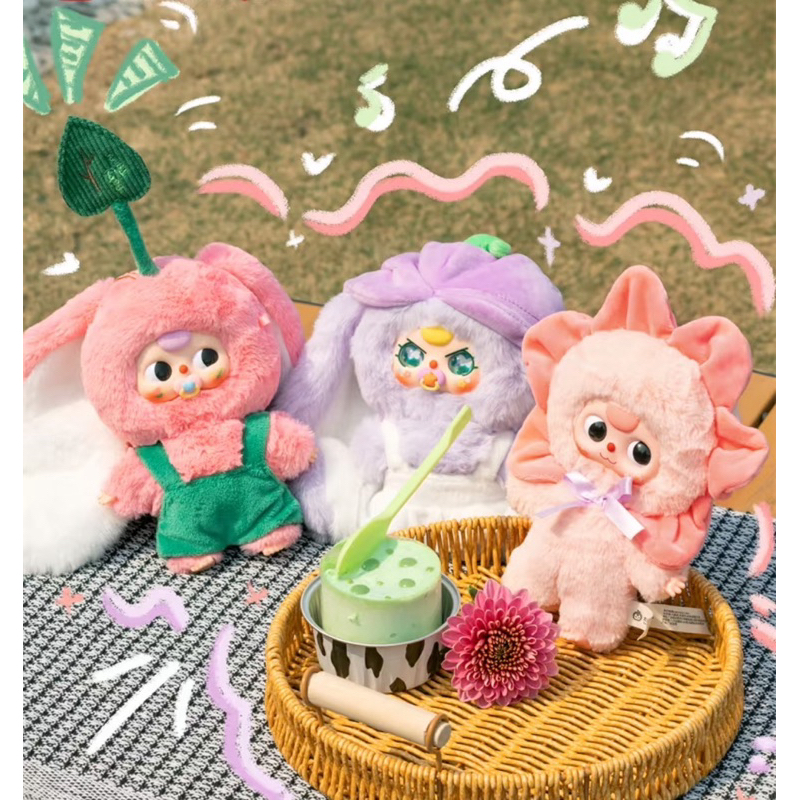 🌸Baby three where is the spring ดอกไม้(ฤดู) box 6 จุ่ม ✅พวงกุญแจตุ๊กตา ของแท้💯 🇹🇭ส่งจากไทย