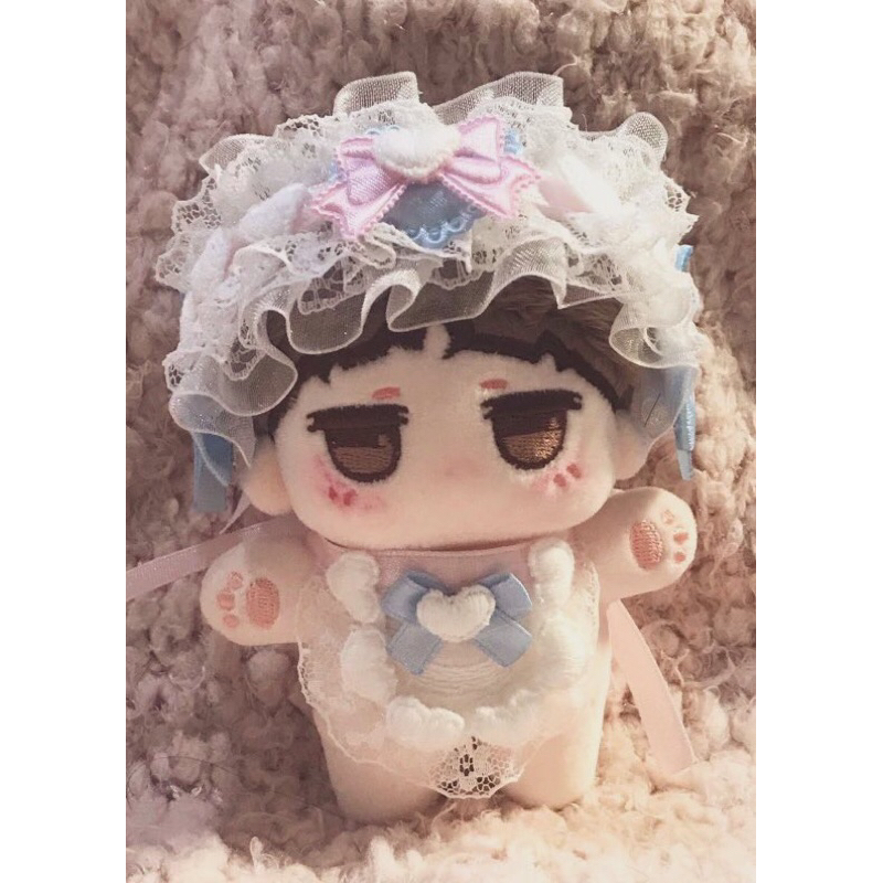 🎀 พร้อมส่ง ชุดตุ๊กตา 10 cm ชุดลาบูบู้ ที่คาดผมตุ๊กตา  10cm, 20cm , jellycat18cm,  เฟรมการ์ดริบบิ้นสี