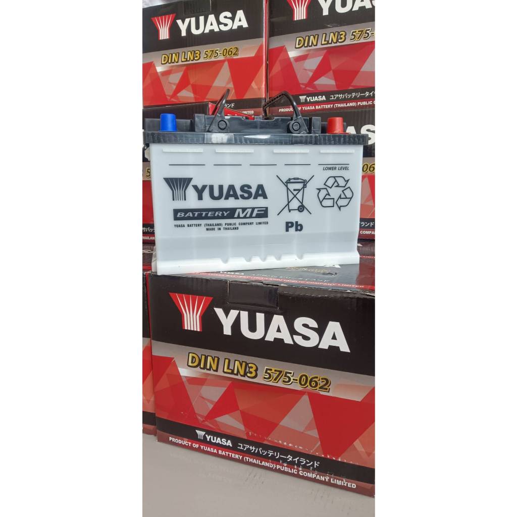 แบตเตอรี่รถยนต์ Yuasa DIN LN3 MF 12V 75Ah ขั้วจม พร้อมใช้