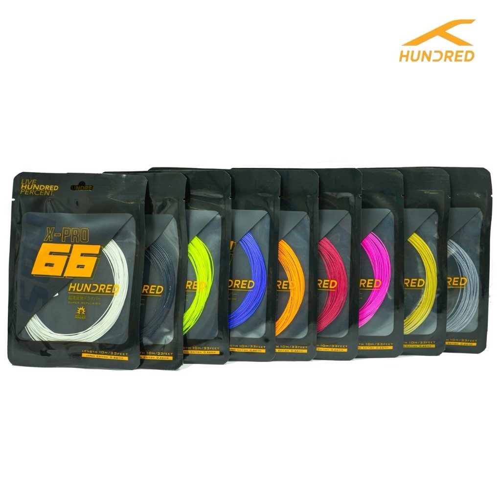 เอ็นแบดมินตัน HUNDRED Badminton String x-pro66