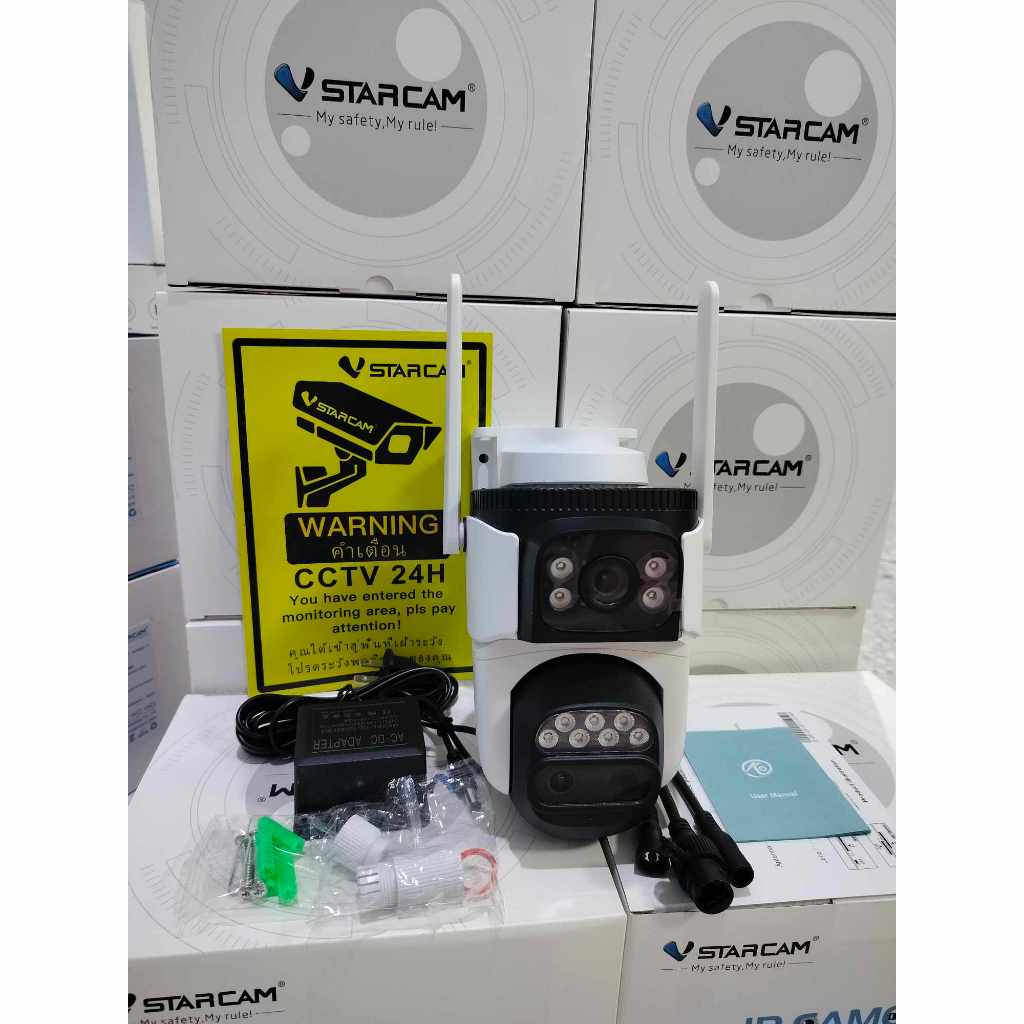 Vstarcam รุ่น CS621ZR กล้องวงจรปิดใช้ภายนอก เลนส์คู่ ความละเอียด 2ล้านพิกเซล ใหม่ล่าสุด