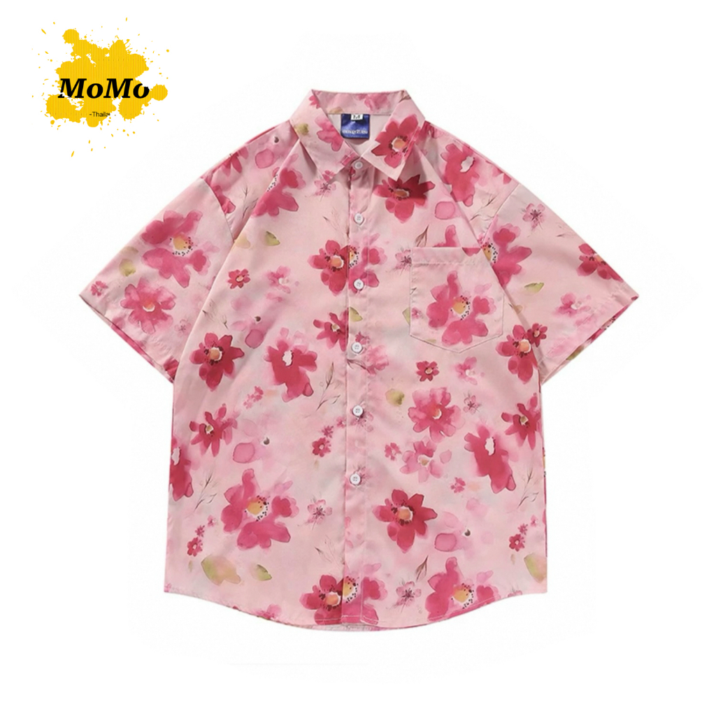 เสื้อเชิ้ต เสื้อสงกรานต์ สวยๆ ใหม่ 2025 ลายสวยลายดอก #073