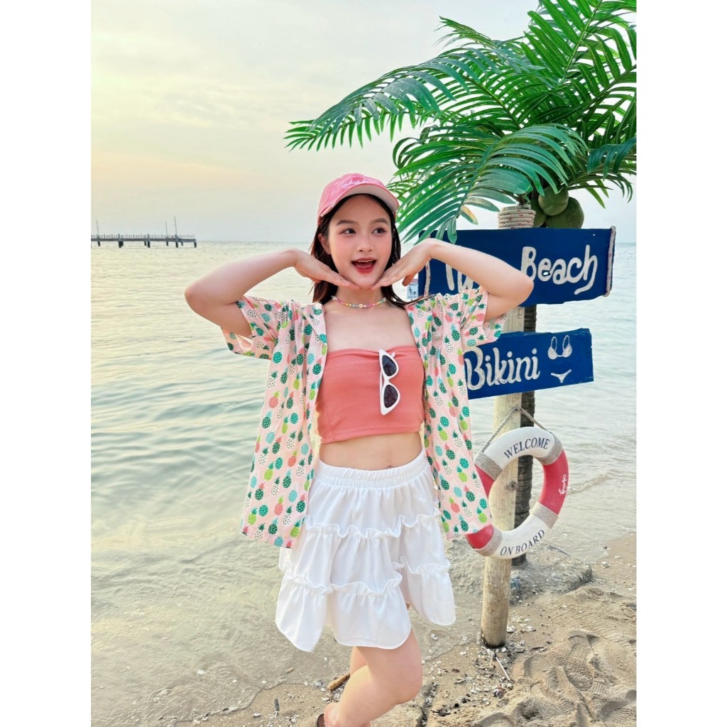 ⚡️[พร้อมส่ง] เสื้อฮาวาย เสื้อสงกรานต์ ตัวยาว พิมพ์ลาย #FF11 - รูปที่ 2