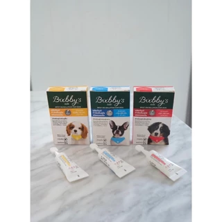 AL-2007 Bubby’s (บับบี้ส์) ผลิตภัณฑ์กำจัดเห็บ สีแดง 🍒ใช้สำหรับน้ำหนัก 20-40 กก. 1 กล่อง = 1 หลอด😜🐶