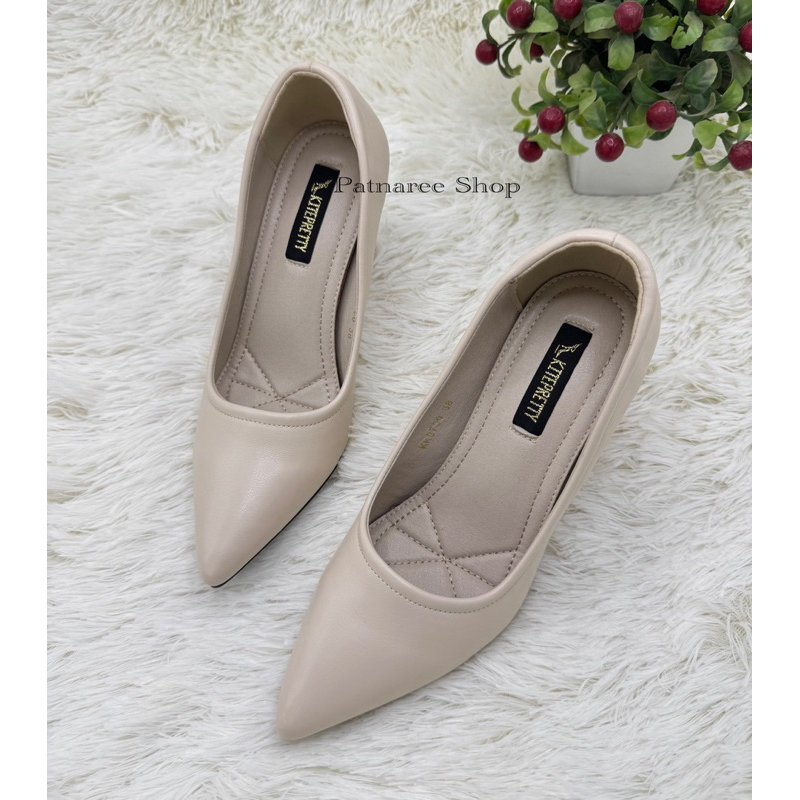 ⭐️พร้อมส่ง⭐️KITEPRETTY รุ่น K9730 รองเท้าคัชชูทำงาน หนังนิ่ม ส้นสูง 3 นิ้ว ปลายแหลม Size 35-40