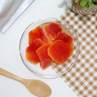 มะละกอสไลด์อบแห้งสีธรรมชาติ TANTANFOOD Dehydrated Papaya Slice, Natural