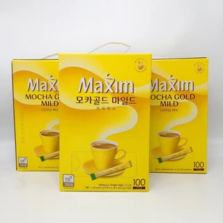 Maxim กาแฟ 100 ซอง Coffee Mix กาแฟส่งตรงจากเกาหลี กาแฟแม๊กซิม กาแฟเกาหลี 맥심 모카골드 마일드