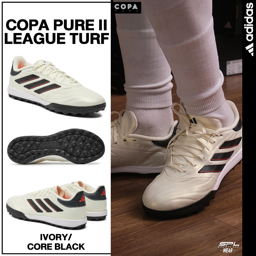 Adidas อาดิดาส รองเท้าฟุตบอล ร้อยปุ่ม FB Copa Pure II League Turf IE4986 (3000)