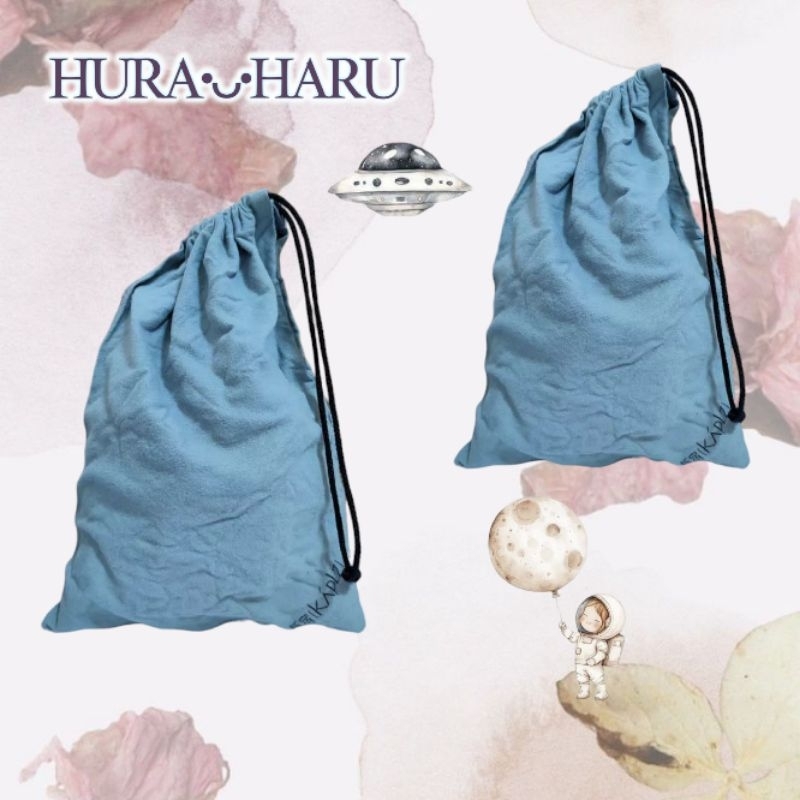 กระเป๋าหูรูด ผ้านิ่ม เทา Bk 008