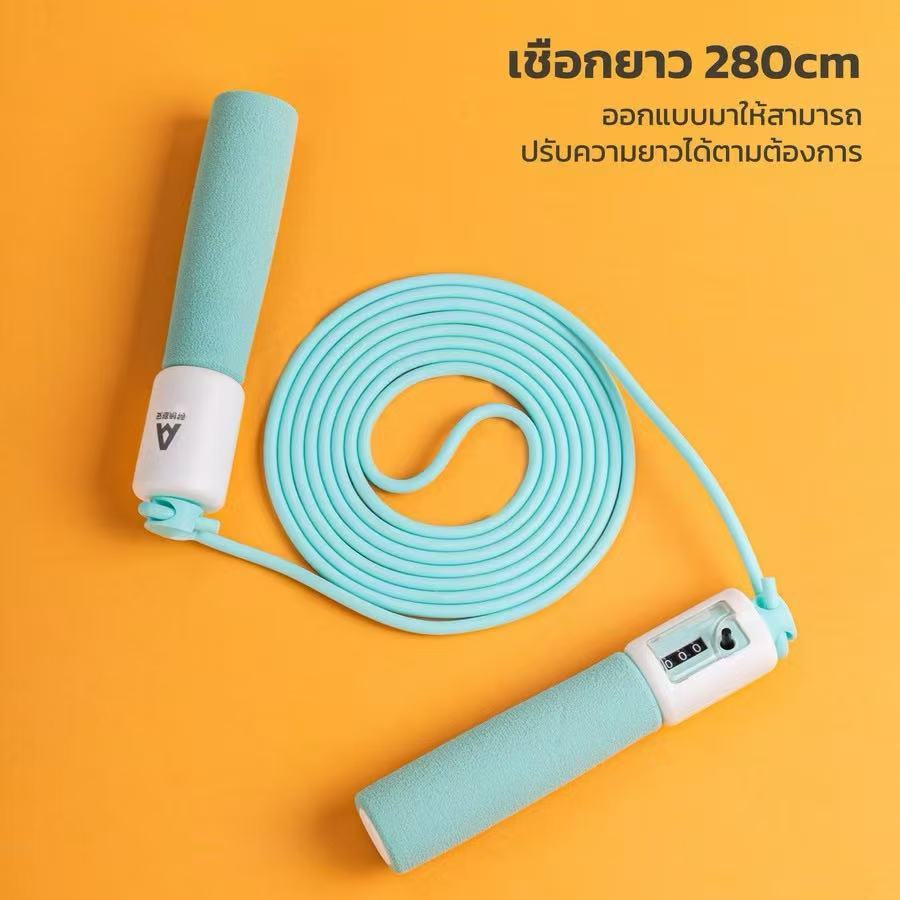 พร้อมส่ง🎈เชือกกระโดด เชือกกระโดดนักมวย ที่กระโดดเชือก หน้าปัดนับรอบ ปรับระดับสายได้ ด้ามจับกระชับมือ Jump Rope