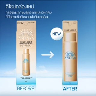 ANESSA อเนสซ่า เพอร์เฟค ยูวี ซันสกรีน สกินแคร์ สเปรย์ NA SPF50+ PA++++ 60 กรัม