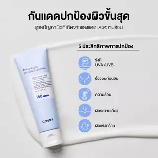 [ซื้อ1แถม1] COSRX Ultra-Light Invisible Sunscreen ครีมกันแดดเนื้อเซรั่ม SPF50 PA++++ 50 Ml.