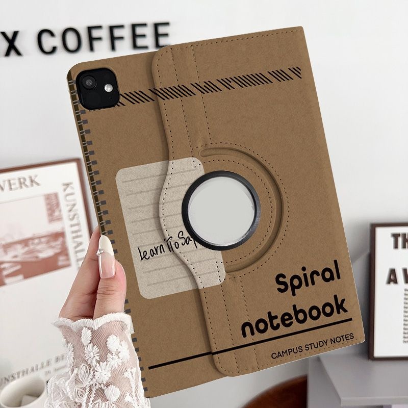 🚀จัดส่งจากกรุงเทพฯ🚀เคสipad การหมุน 360 องศา notebok Air7/6 Pro13 Gen12 Gen9/8 Air5 ย้อนยุค เคสไอแพด