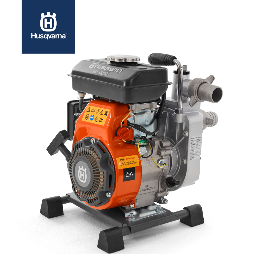 HUSQVARNA เครื่องสูบน้ำ รุ่น W40P 1.5 นิ้ว เครื่องยนต์ 4 จังหวะ