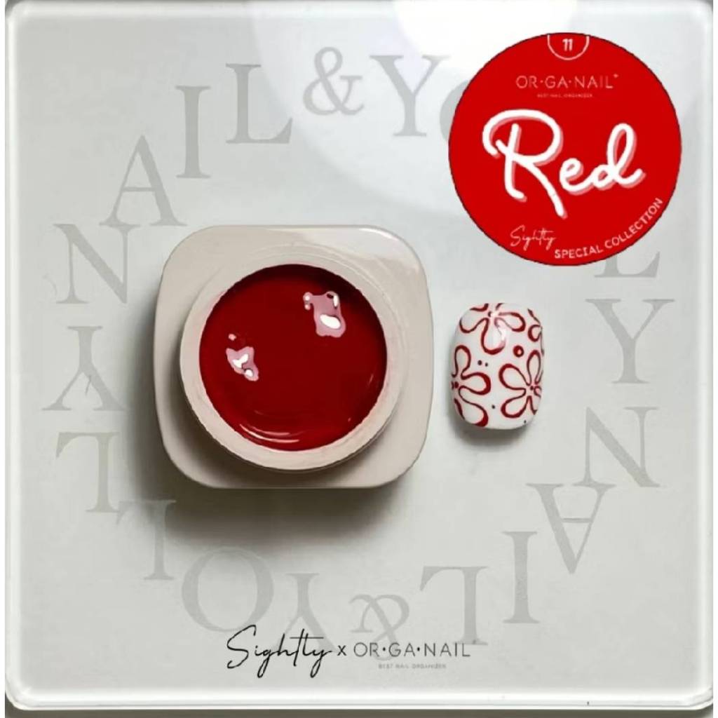 แยกขาย สีเจลเพ้นท์เล็บ 12สี ORGANAIL × Sightly Nail รูปที่ 6
