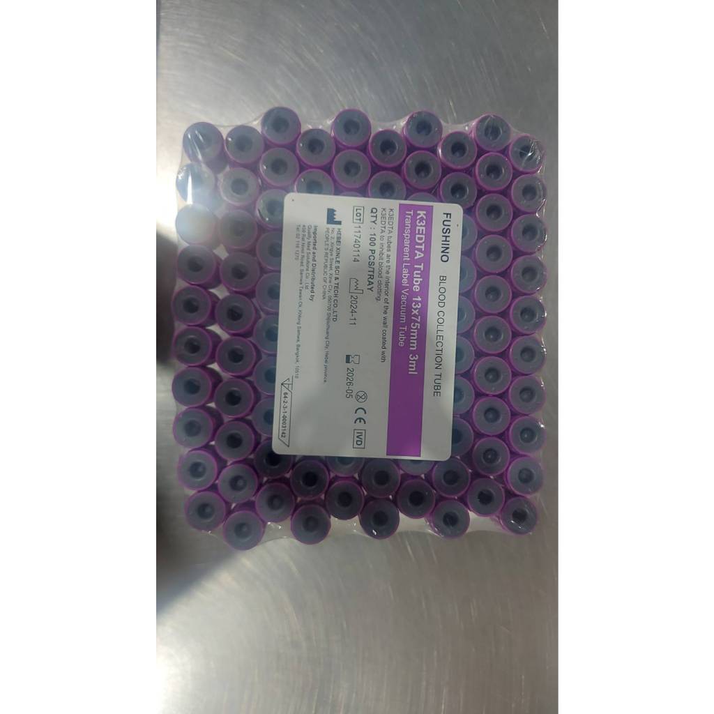 K3EDTA Plastic Vacuum Blood Collection Tubes
