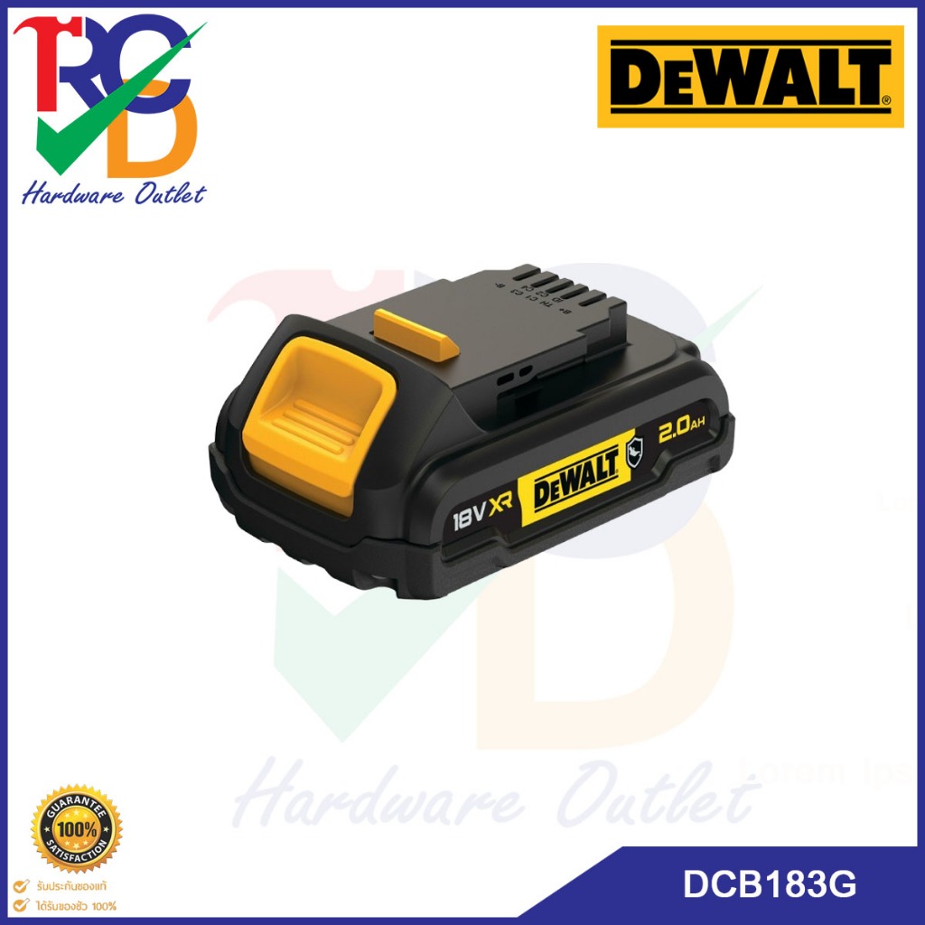 เเบตเตอรี่ DEWALT รุ่น DCB183G-XJ  18V 2.0Ah