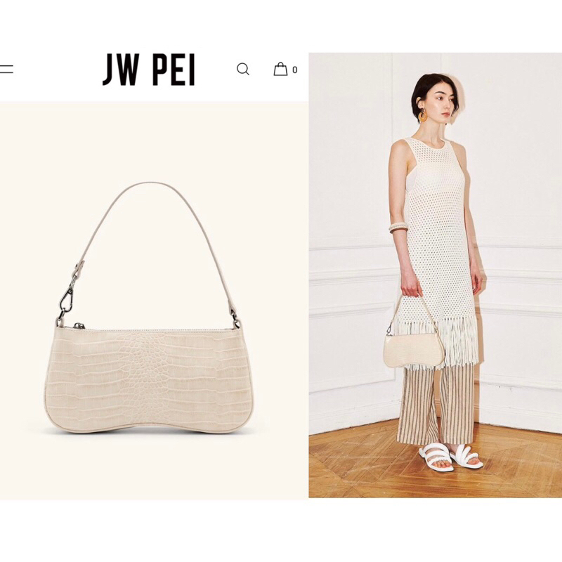 นาทีทอง 🔔 JW PEI EVA Shoulder Bag _ Ivory มือสองของแท้ 💯