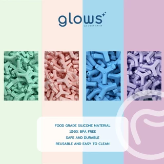 (ใหม่) ยางกัดจัดฟันใส รีเทนเนอร์ใส Glows Aligner Chewies รุ่น Y SHAPED
