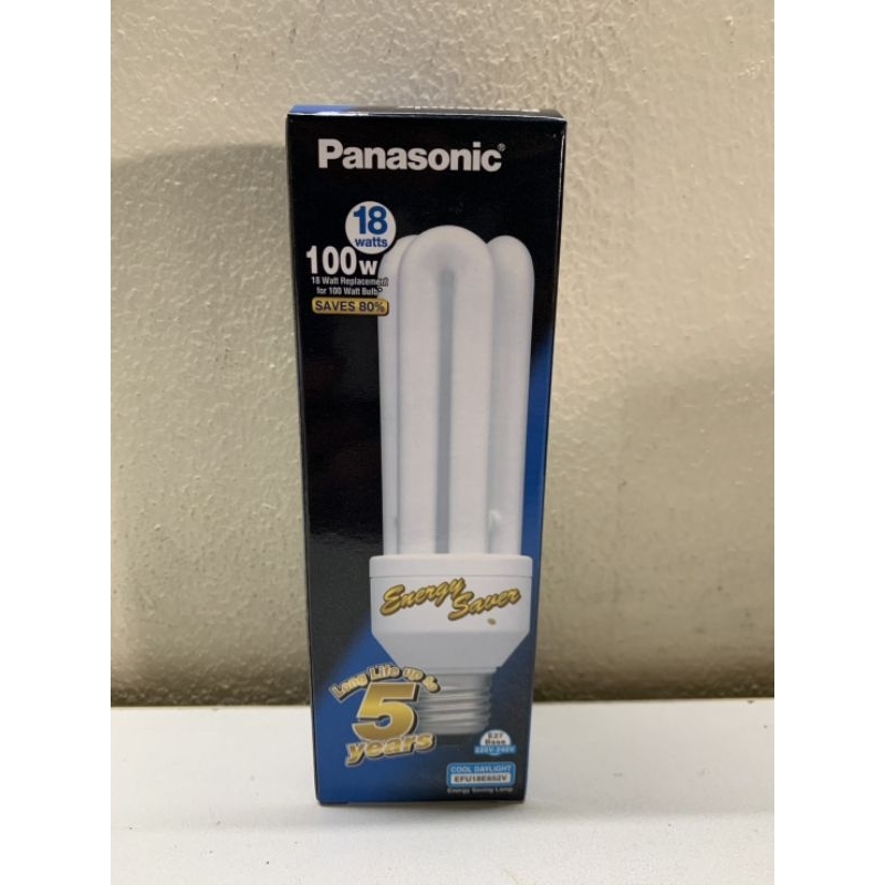 หลอดตะเกียบ 3U 18W Panasonic ขั้วเกลียว E27 แสงไฟสีขาว