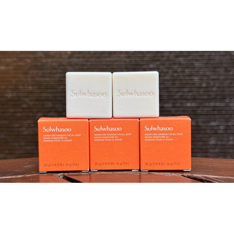ของแท้ พร้อมส่ง สบู่โสม Sulwhasoo Signature Ginseng Facial Soap 25g. Exp.2027 มีกล่อง