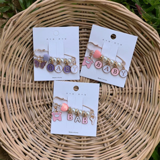 เข็มกลัดคนท้องน่ารักๆ Baby ตัวอักษร จี้สวยๆ