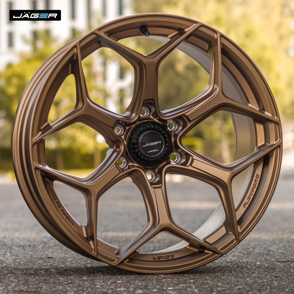 แม็กซ์ใหม่ Lenso Jager Vamos6 Litetech สีทอง  ขนาด 9x20/6x139 et15