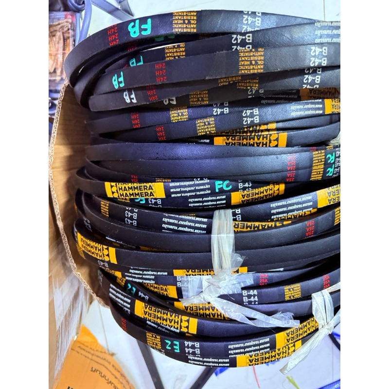 สายพาน HAMMERA B50 B51 B52 B53 B54 B55 B56 B57 B58 B59 B60-B76 ทนงานหนัก เหนียว เนื้อแน่น ไม่แตกง่าย ตรา ค้อน