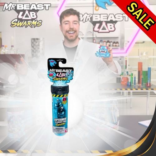[สินค้าเข้าใหม่]  MrBeast Lab Swarms 🧪 สินค้าแท้ เติมน้ำ เขย่า และเปิดเพื่อพบกับของสะสม MrBeast ของเ