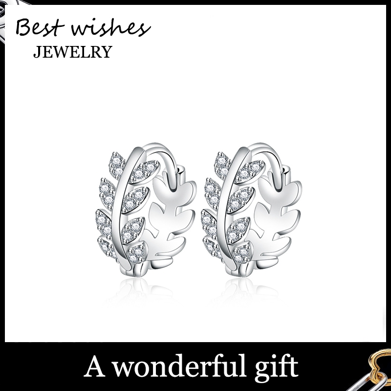 WG Jewelry ต่างหู ต่างหูสำหรับสุภาพสตรี ต่างหูแฟชั่น  Lucky WG-E009 ของขวัญ