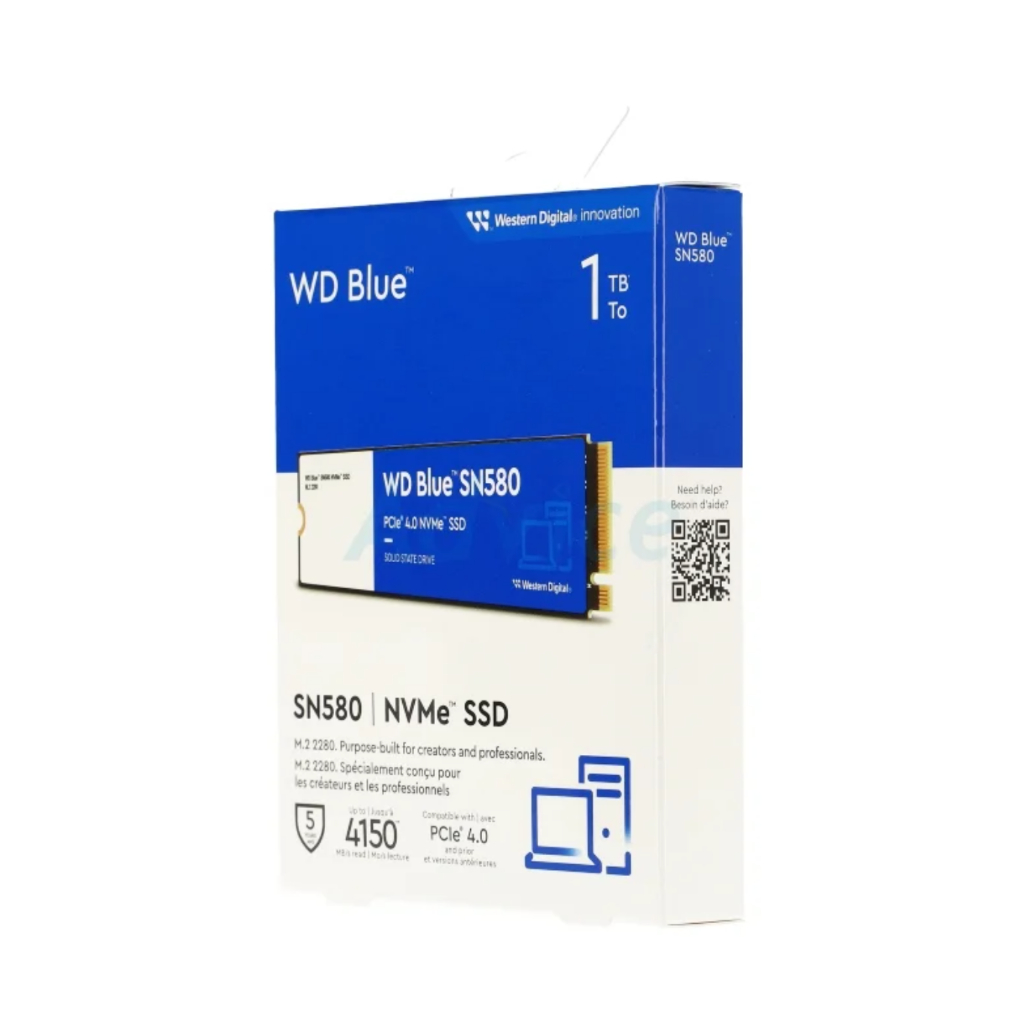 WD BLUE SN580 (WDS100T3B0E) NVMe  1 TB SSD M.2 PCIe 4.0