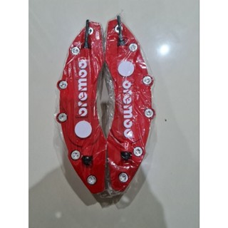 ฝาครอบดิสสีแดงไซร์Mแม็กขอบ15-17ใส่รถเก๋งได้ทุกรุ่นทุกยี่ห้อ