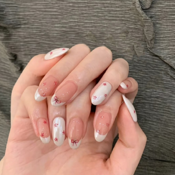 DIY【TT876】เล็บปลอม น่ารัก แบบถอดออกได้ แฟชั่นฤดูใบไม้ผลิ และฤดูร้อน สําหรับตกแต่งเล็บ🔥พร้อมส่ง🔥