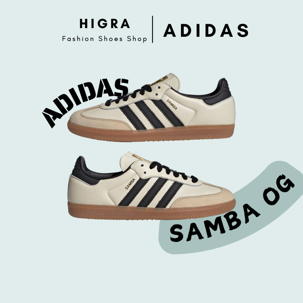 ของแท้ 100% Adidas Originals Samba OG ID0478 Cream White / Core Black / Sand Strata รองเท้า