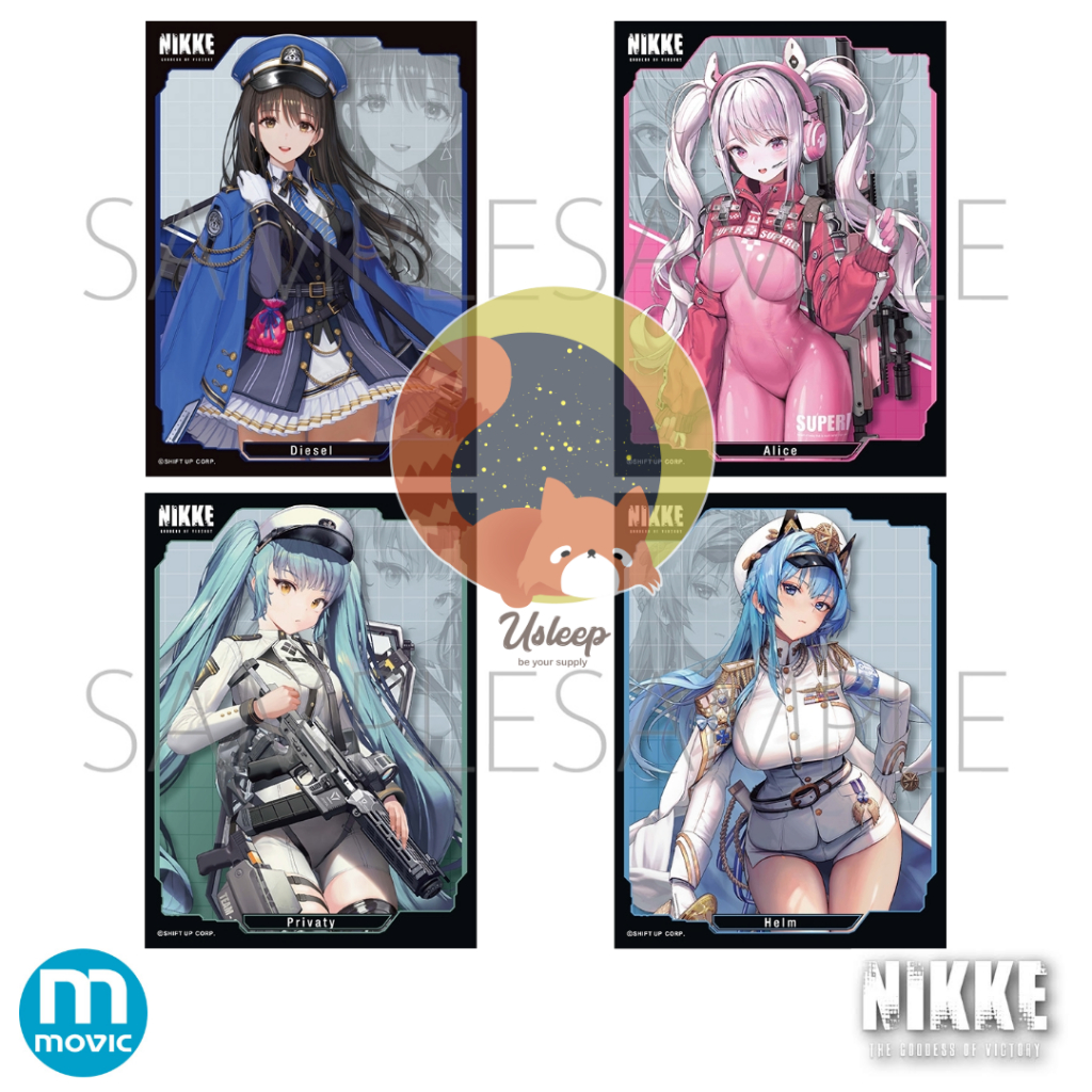 Chara Sleeve Collection Matte Series Goddess of Victory: Nikke : Rapi, Neon, Anis, Marian
