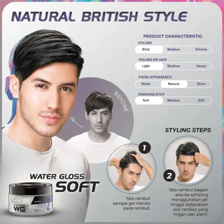 Gatsby Water Gloss แกสบี้ วอเตอร์ กลอส 300 กรัม เจลจัดแต่งทรงผมสูตรน้ำ จัดแต่งทรงผมสไตล์เว็ทลุค