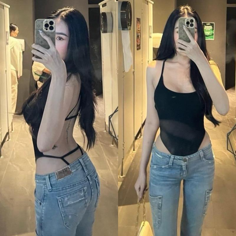 บอดี้สูทเว้าเอวสานหลังเรย่อน(ป43)