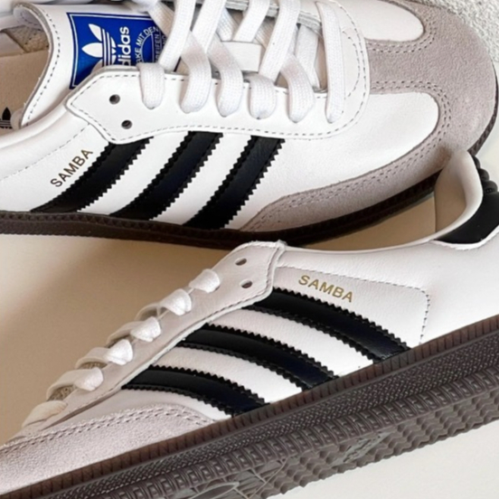 【โปรโมชั่น】Samba OG White/Black รองเท้ากีฬาเทรนด์ใหม่สำหรับผู้ชายและผู้หญิง