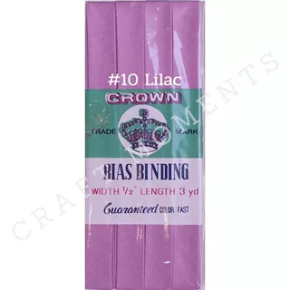 CRAFT MOMENTS: ผ้ากุ้น โทเร CROWN BIAS TAPE 1/2" ยาว 3 หลา ผ้าธรรมดา ไม่มัน กุ้นสำเร็จ กุ้นขอบ