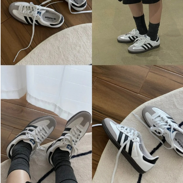 adidas Originals Samba OG รองเท้ากีฬาสำหรับผู้ชายและผู้หญิงที่สวมใส่สบายและลำลอง ของแท้100%