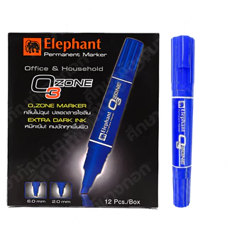 ปากกาเคมี 2 หัว /PERMANENT MARKER (รุ่นโอโซน) บรรจุ 1 ด้าม/ 1 แพ็ค