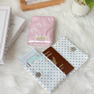 DW5 กระเป๋าใส่หนังสือเดินทาง Passport หนัง PU มีกระดุมแม่เหล…