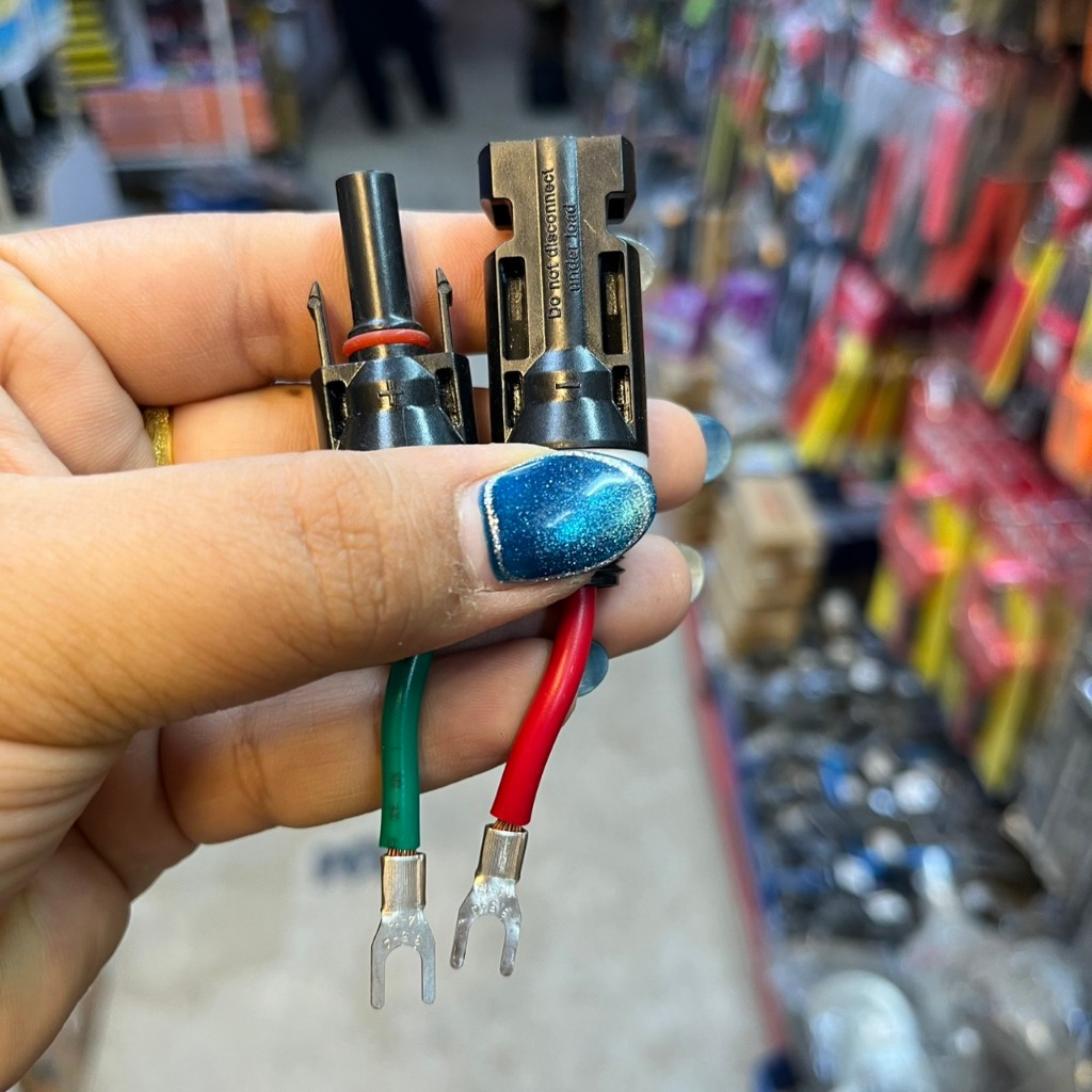 MC4 โซล่าเซลล์ MC4+หางปลา  สายไฟโซล่าเซล หัวต่อแผงโซล่าเซลล์ มาตรฐาน 1คู่